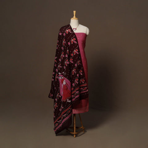 Jacquard cotton 2pc unstitched dress material