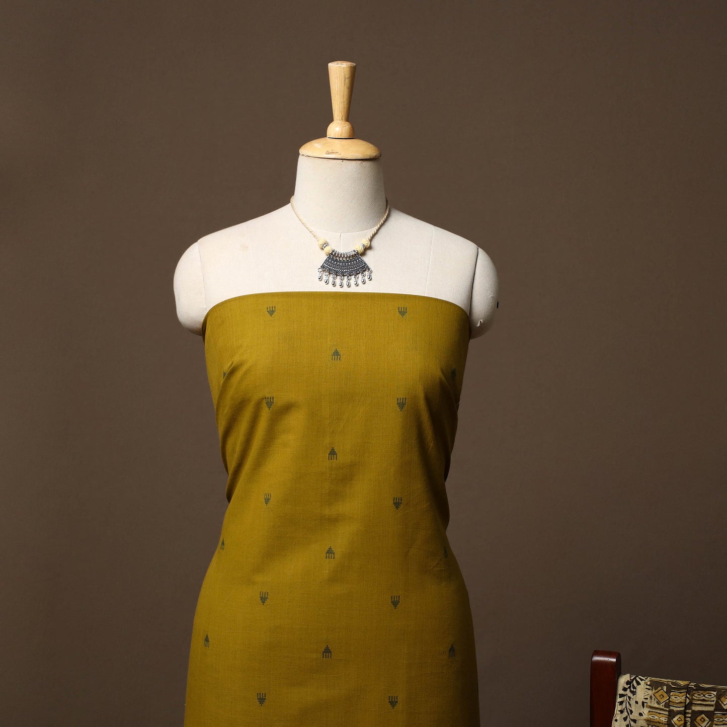 Jacquard cotton 2pc unstitched dress material