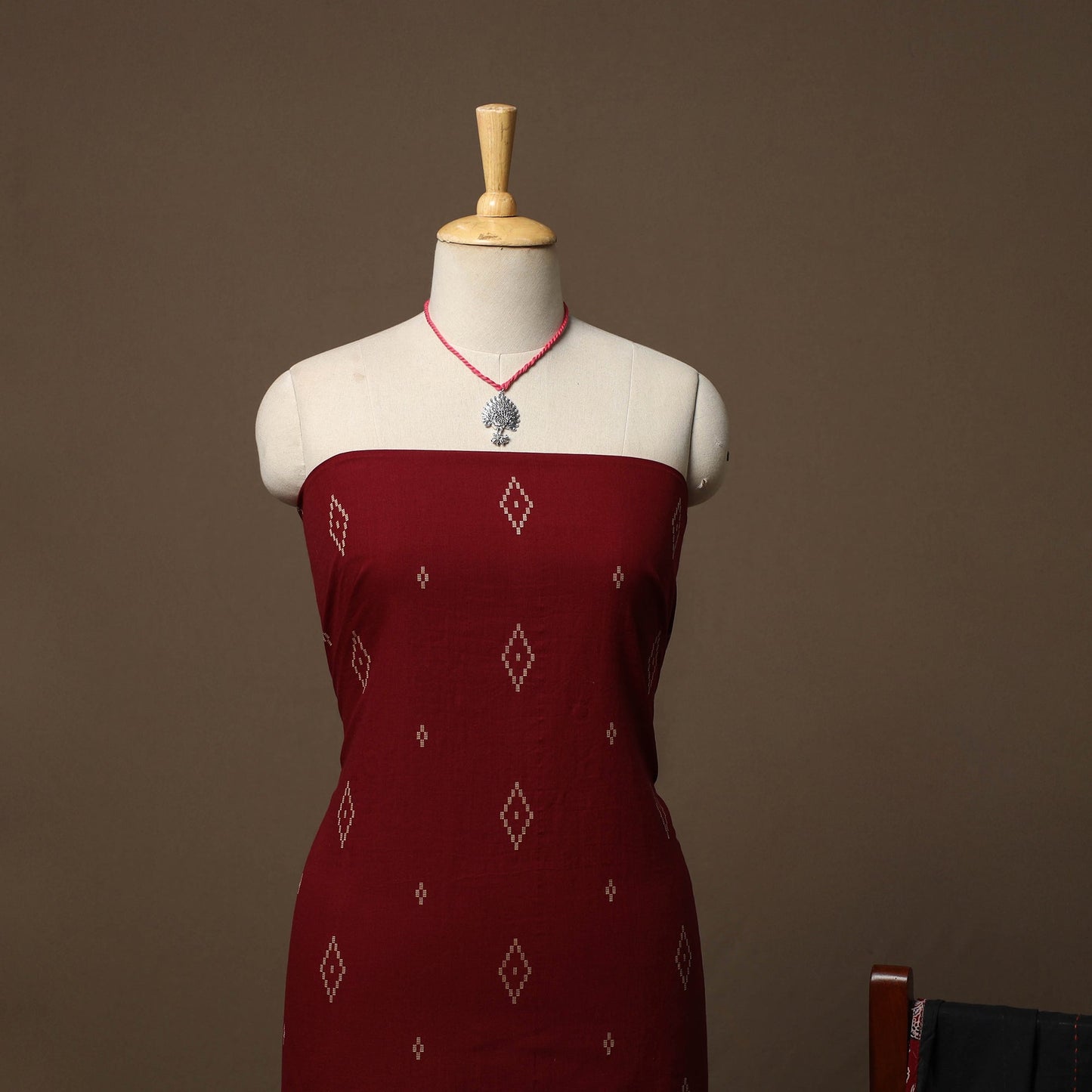 Jacquard cotton 2pc unstitched dress material