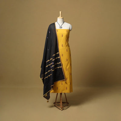 Jacquard cotton 2pc unstitched dress material