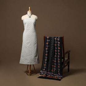 Jacquard cotton 2pc unstitched dress material