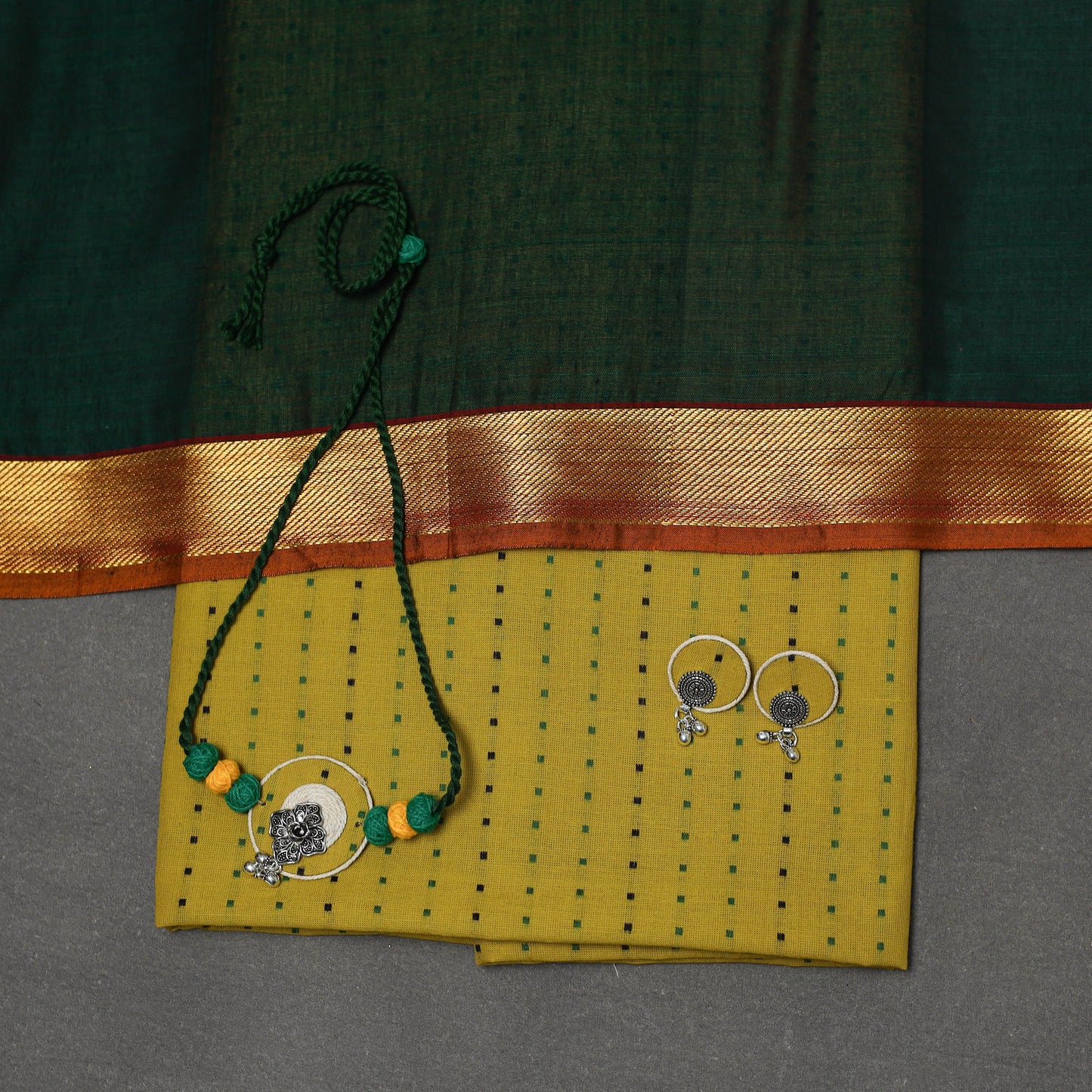 Jacquard cotton 2pc unstitched dress material