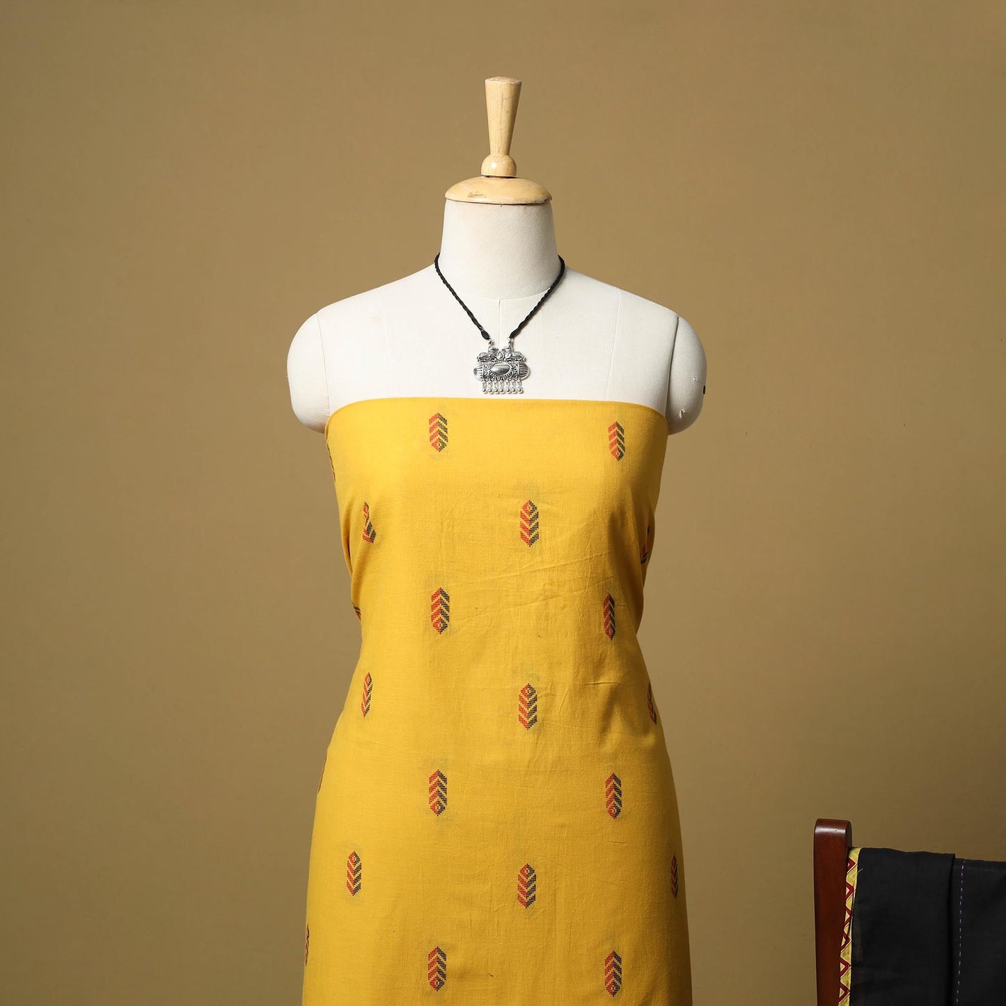 Jacquard cotton 2pc unstitched dress material