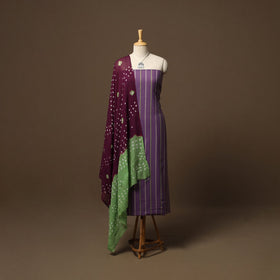 Jacquard cotton 2pc unstitched dress material