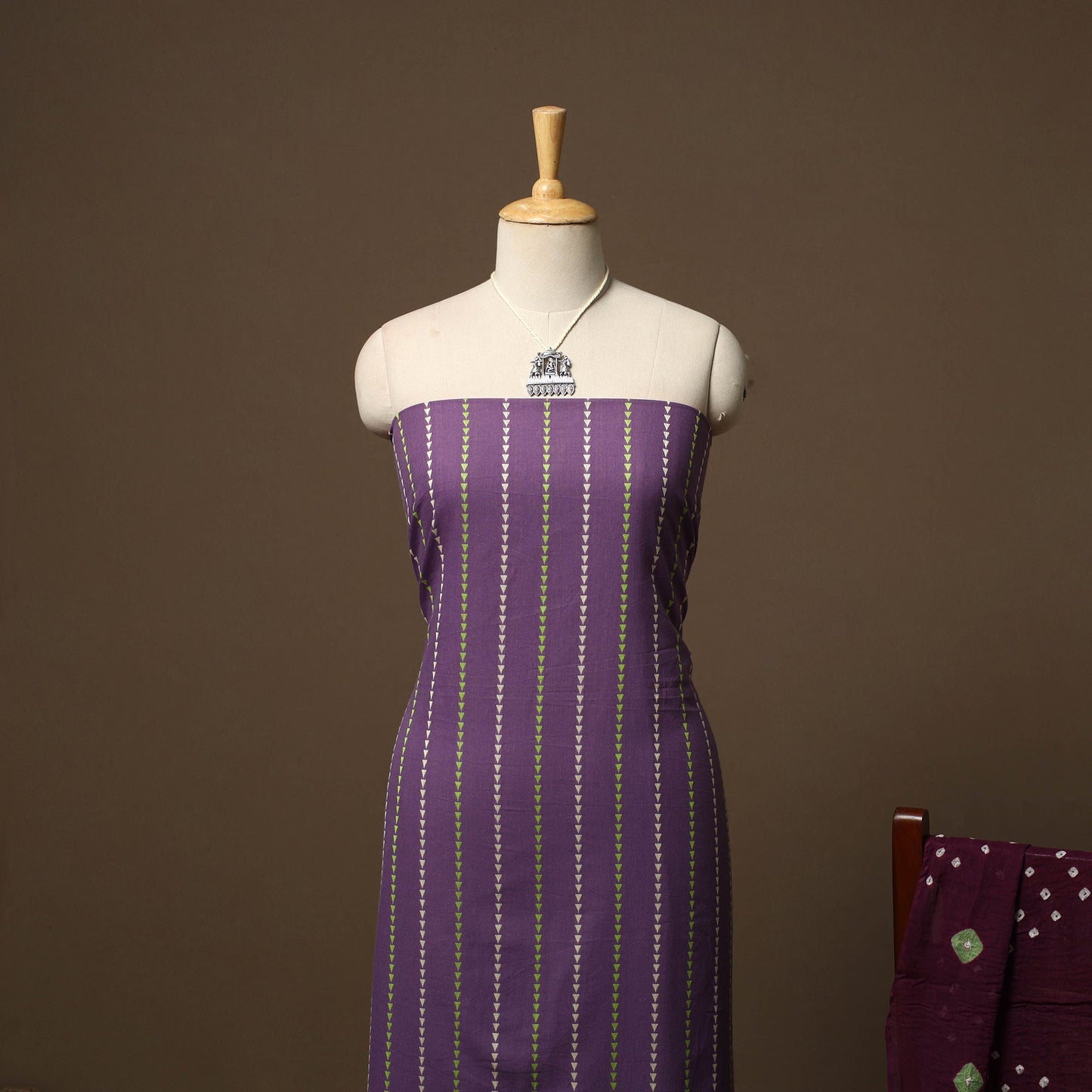 Jacquard cotton 2pc unstitched dress material