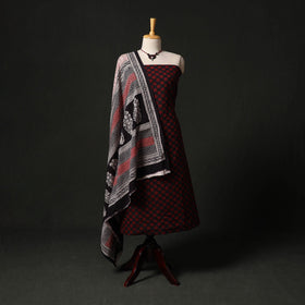 Jacquard cotton 2pc unstitched dress material