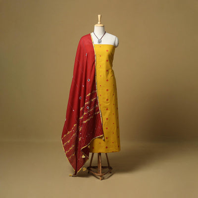 Jacquard cotton 2pc unstitched dress material