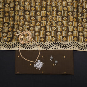 Jacquard cotton 2pc unstitched dress material