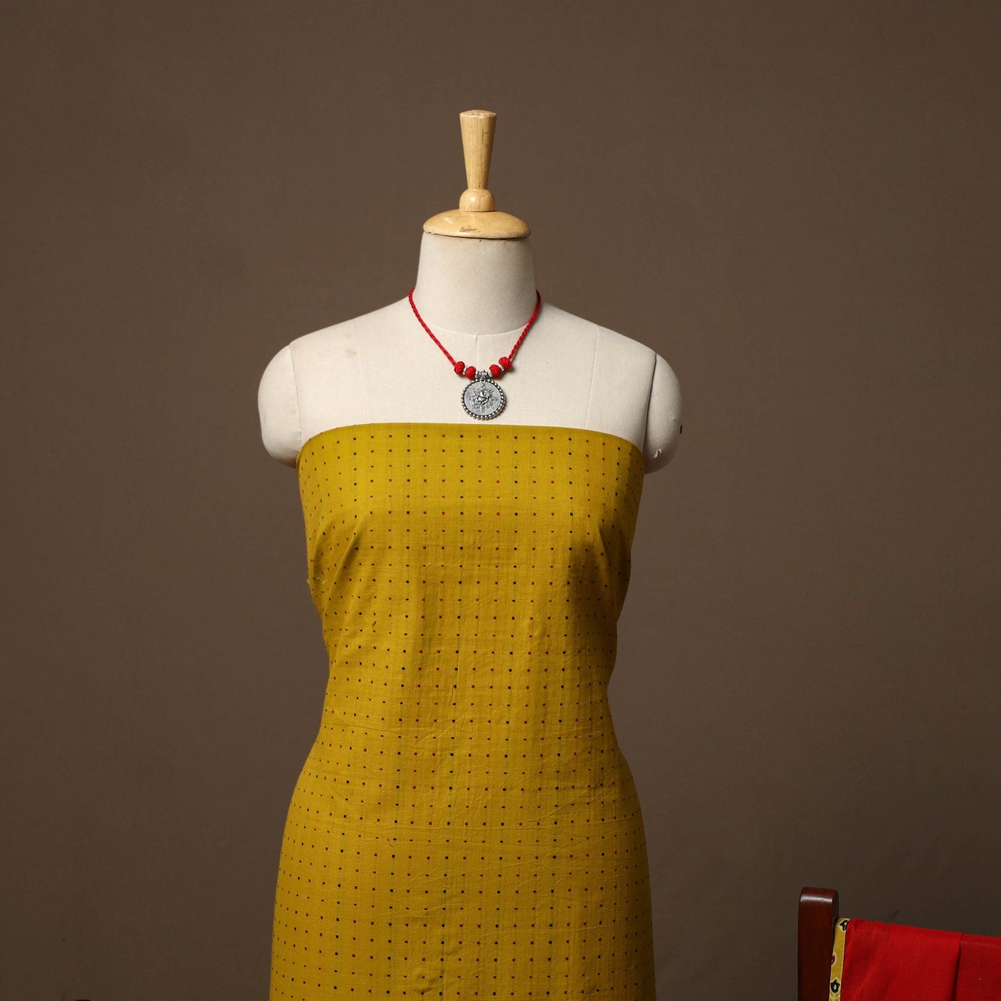 Jacquard cotton 2pc unstitched dress material