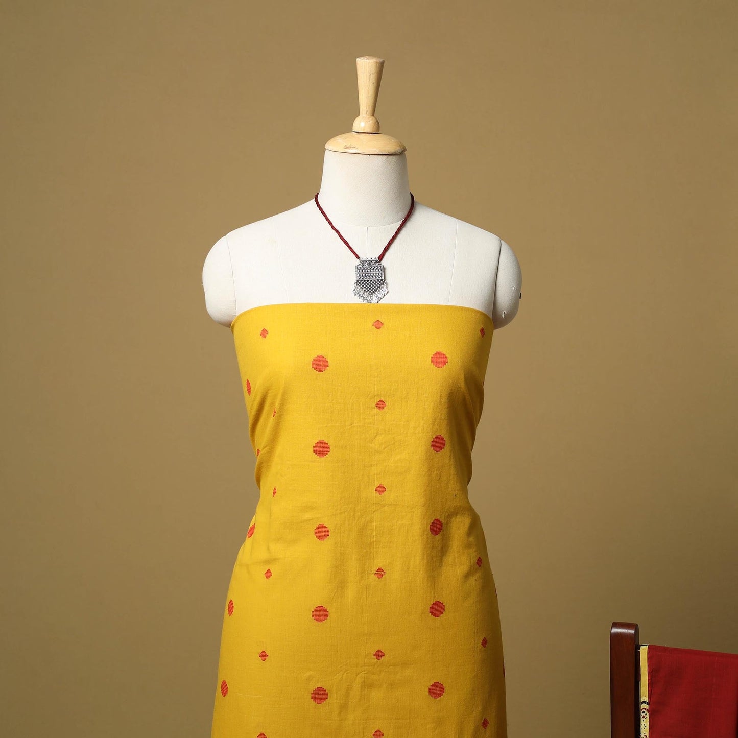 Jacquard cotton 2pc unstitched dress material