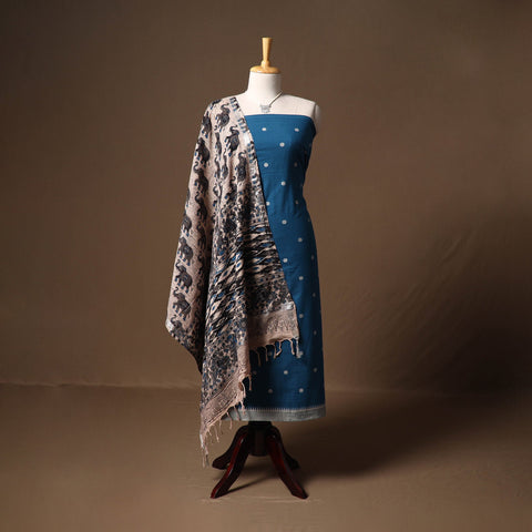 Jacquard cotton 2pc unstitched dress material