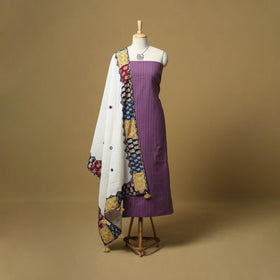 Jacquard cotton 2pc unstitched dress material