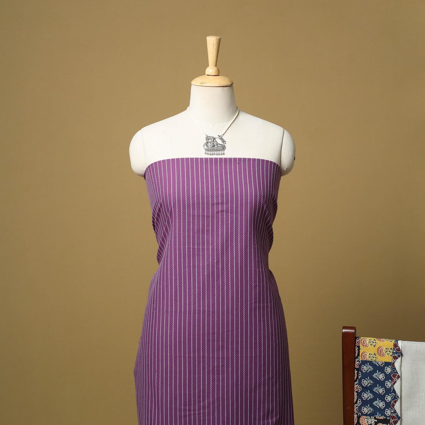 Jacquard cotton 2pc unstitched dress material