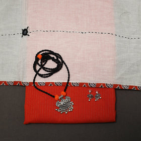 Jacquard cotton 2pc unstitched dress material