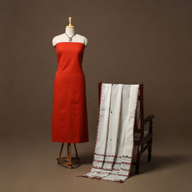 Jacquard cotton 2pc unstitched dress material