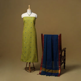 Jacquard cotton 2pc unstitched dress material