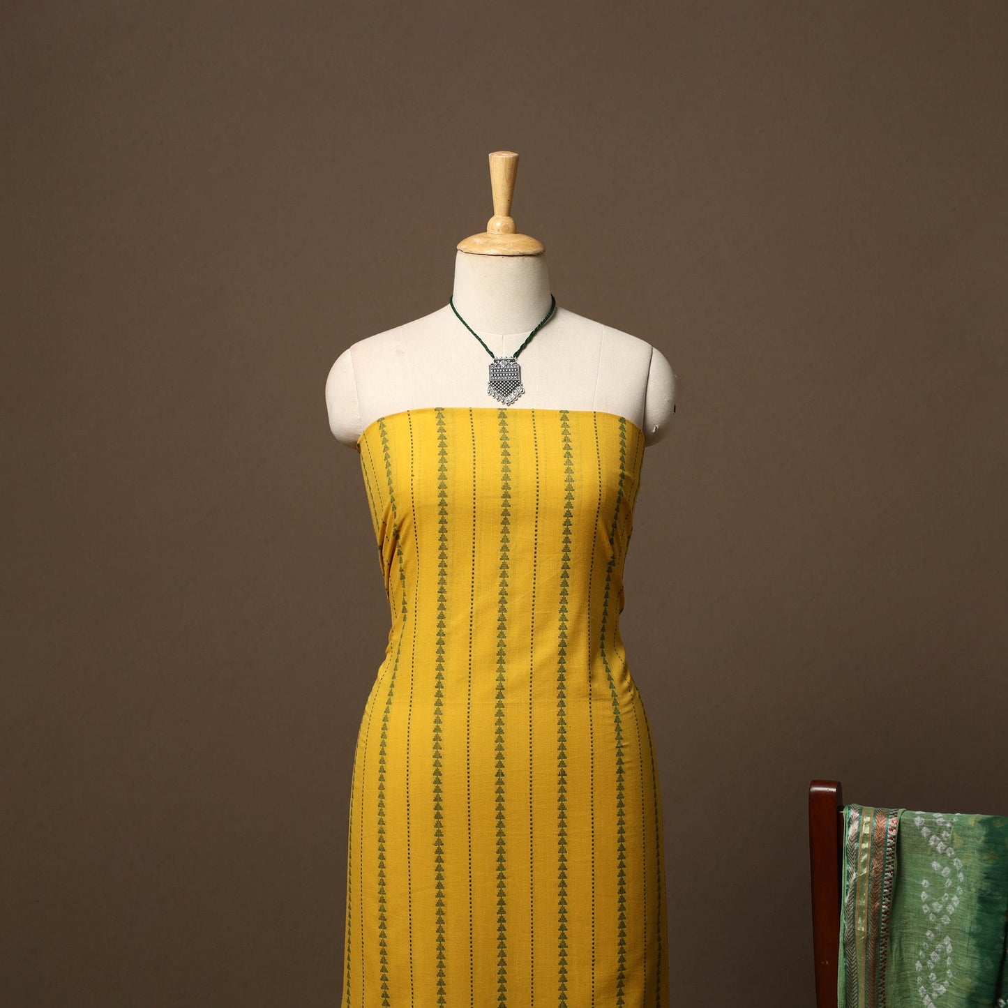 Jacquard cotton 2pc unstitched dress material