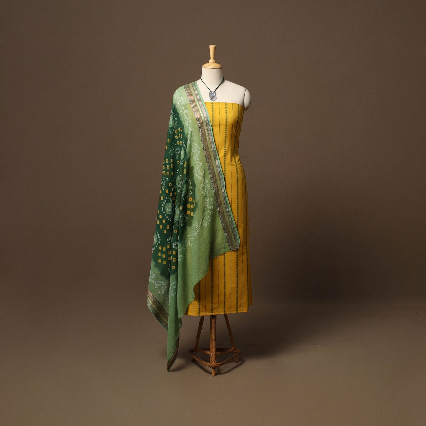 Jacquard cotton 2pc unstitched dress material