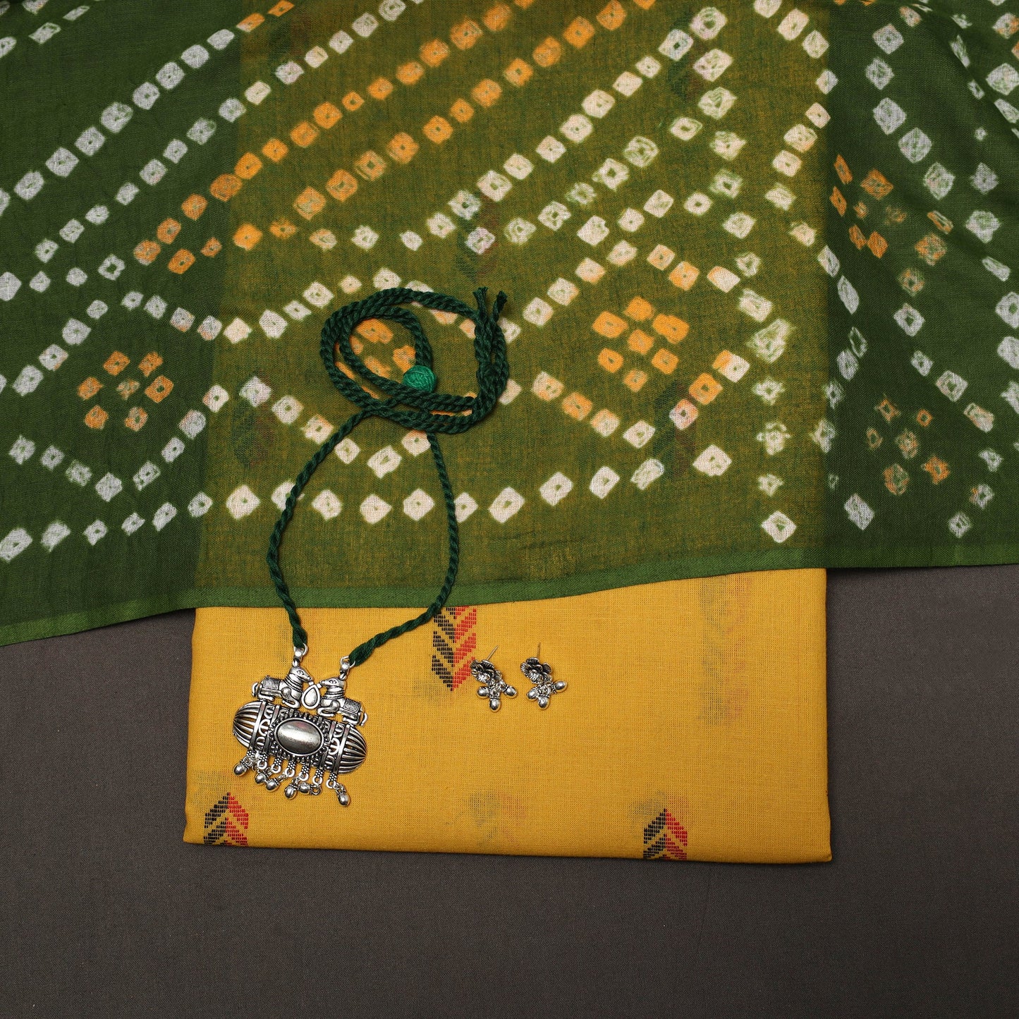 Jacquard cotton 2pc unstitched dress material