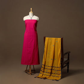 Jacquard cotton 2pc unstitched dress material