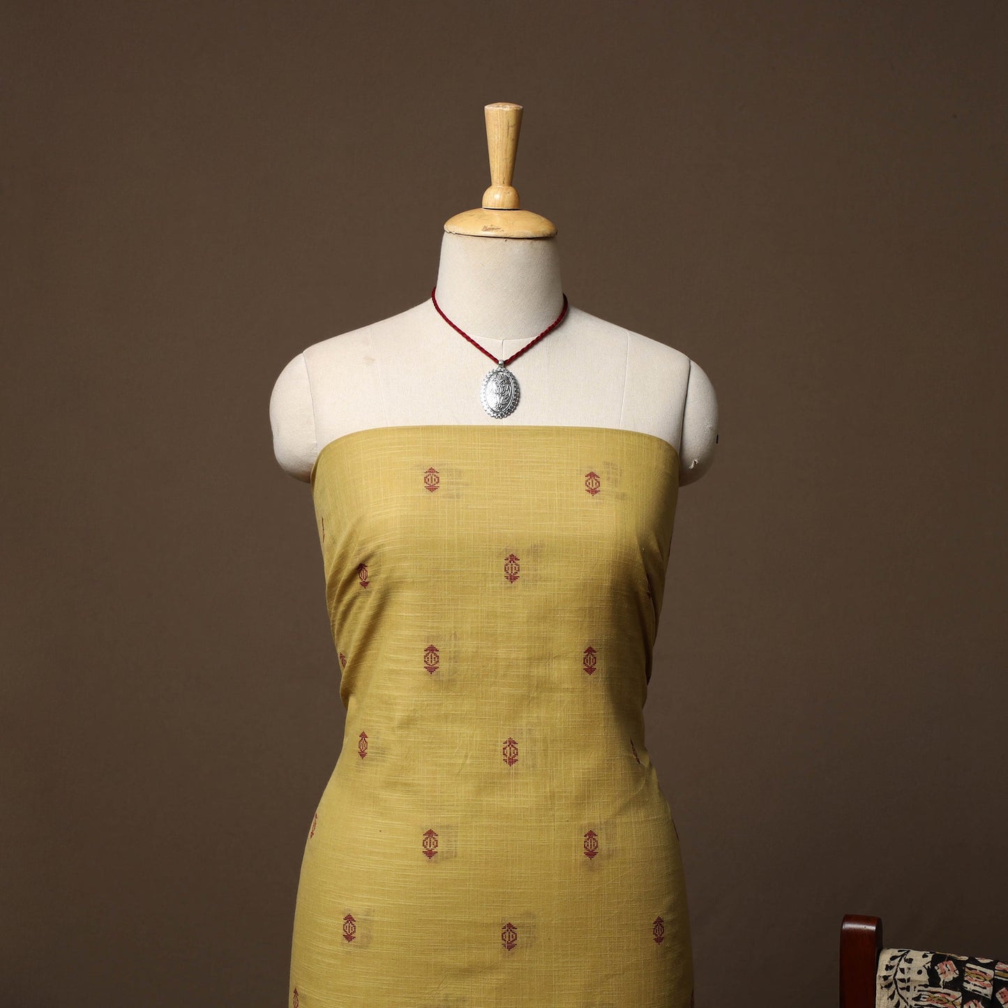 Jacquard cotton 2pc unstitched dress material