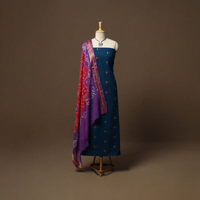 Jacquard cotton 2pc unstitched dress material