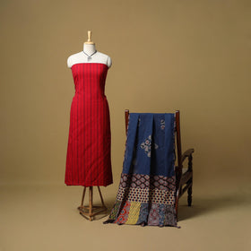 Jacquard cotton 2pc unstitched dress material