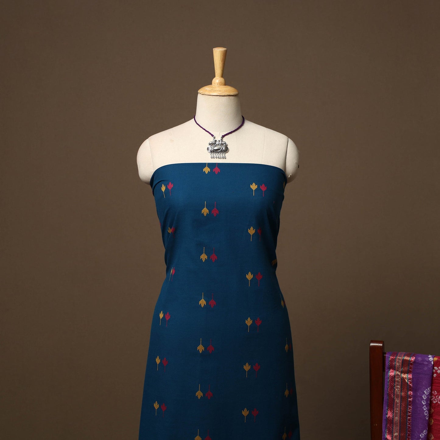 Jacquard cotton 2pc unstitched dress material