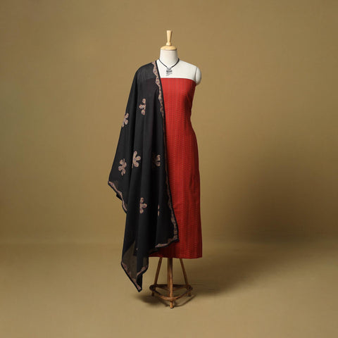 Jacquard cotton 2pc unstitched dress material