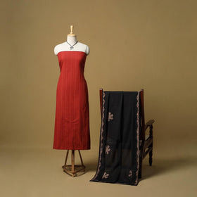 Jacquard cotton 2pc unstitched dress material