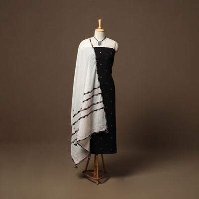 Jacquard cotton 2pc unstitched dress material