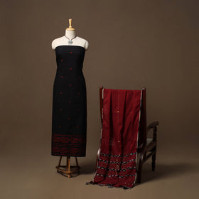 Jacquard cotton 2pc unstitched dress material