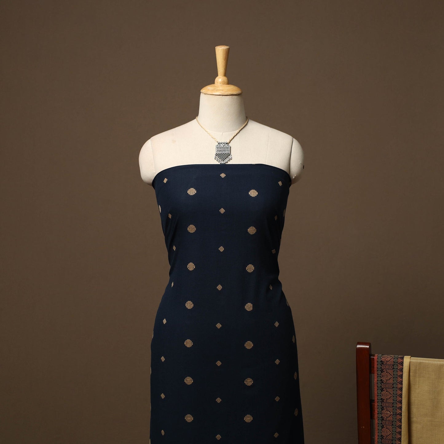 Jacquard cotton 2pc unstitched dress material