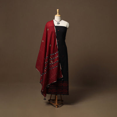 Jacquard cotton 2pc unstitched dress material