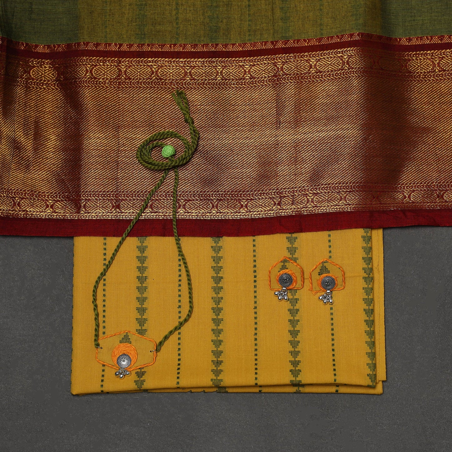 Jacquard cotton 2pc unstitched dress material