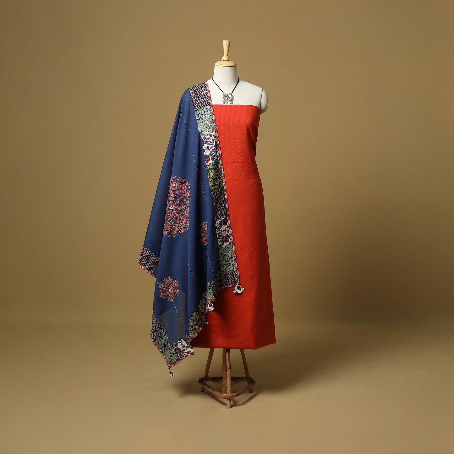 Jacquard cotton 2pc unstitched dress material