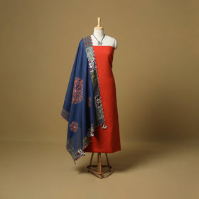 Jacquard cotton 2pc unstitched dress material