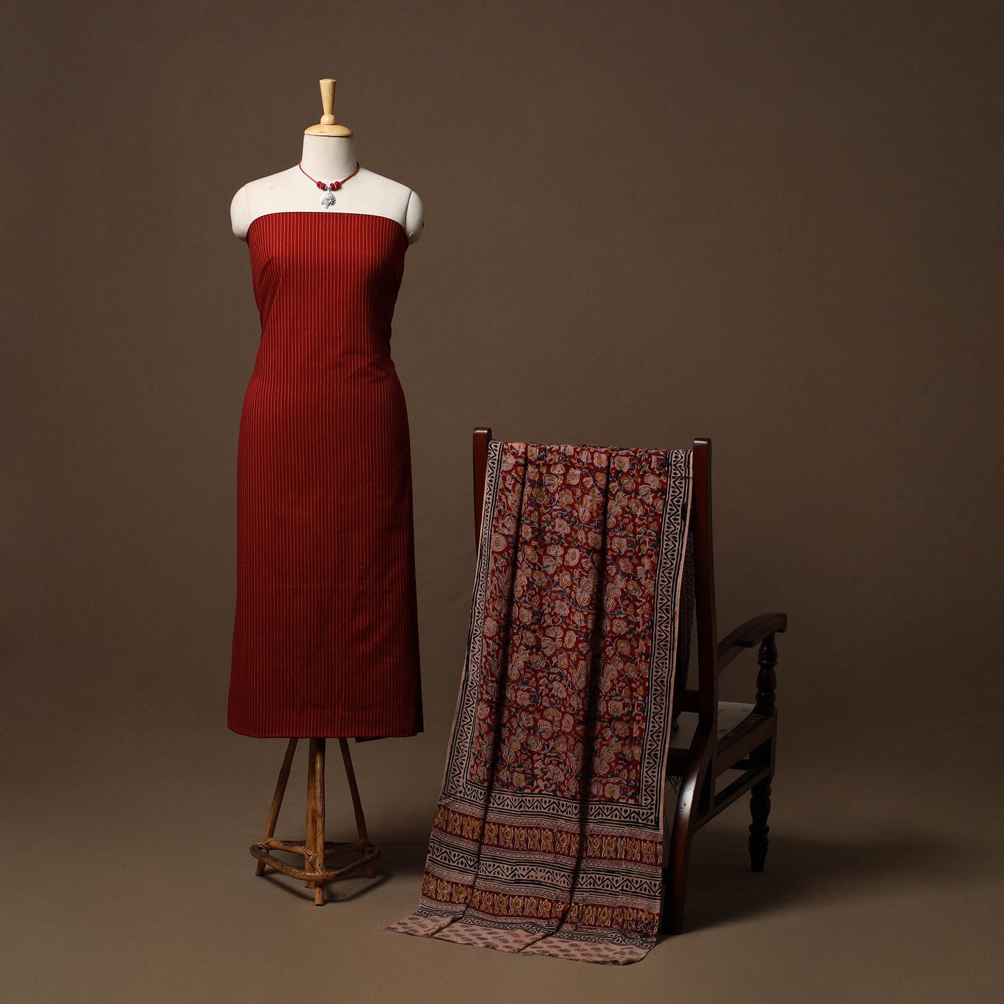 Jacquard cotton 2pc unstitched dress material