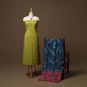 Jacquard cotton 2pc unstitched dress material