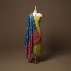 Jacquard cotton 2pc unstitched dress material