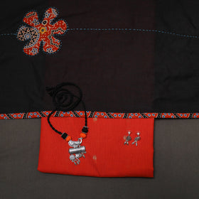 Jacquard cotton 2pc unstitched dress material