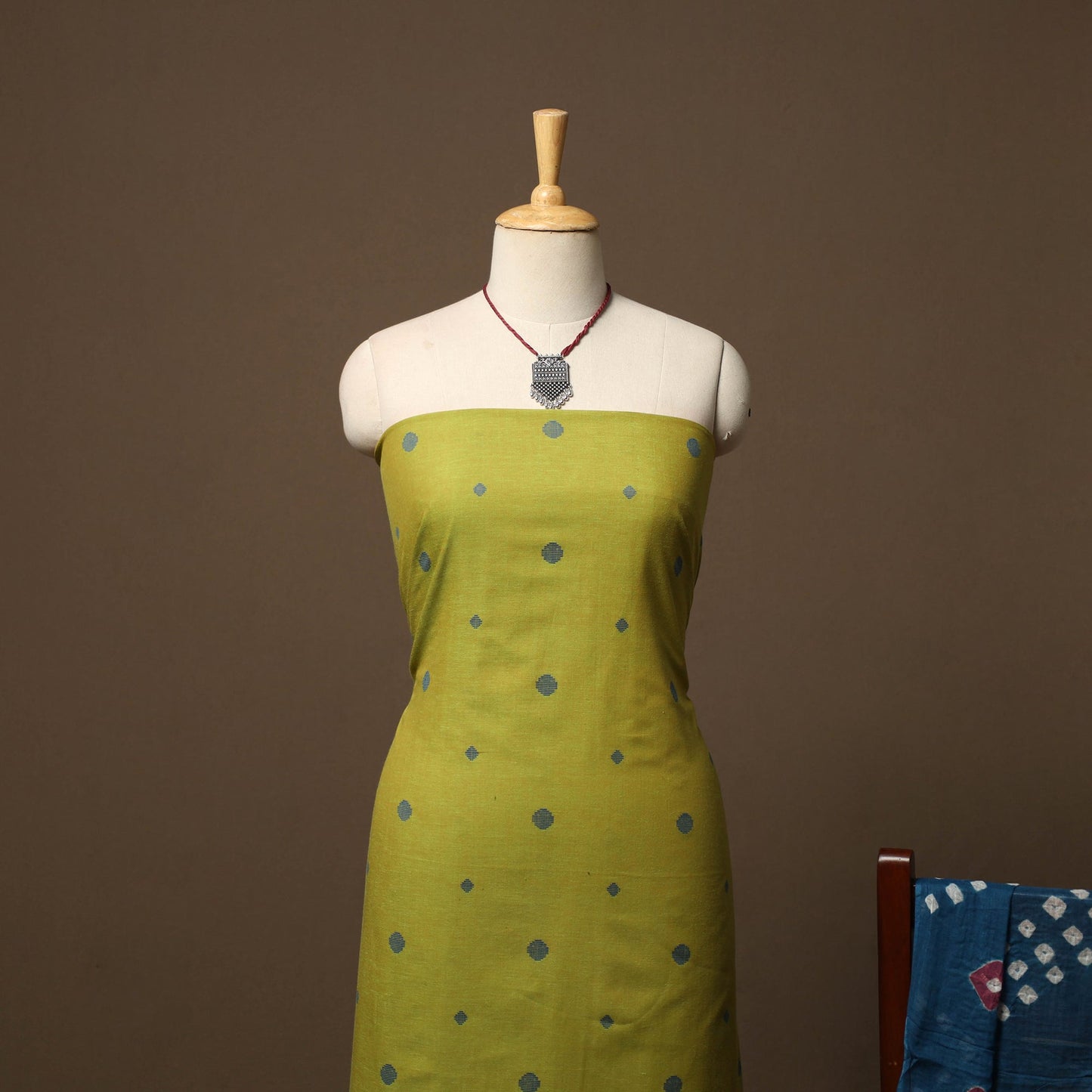 Jacquard cotton 2pc unstitched dress material