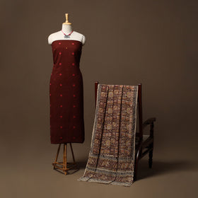 Jacquard cotton 2pc unstitched dress material