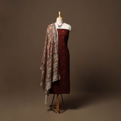 Jacquard cotton 2pc unstitched dress material