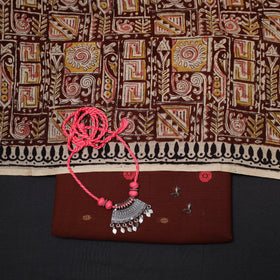 Jacquard cotton 2pc unstitched dress material