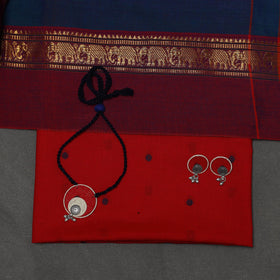 Jacquard cotton 2pc unstitched dress material