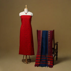 Jacquard cotton 2pc unstitched dress material