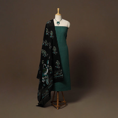 Jacquard cotton 2pc unstitched dress material