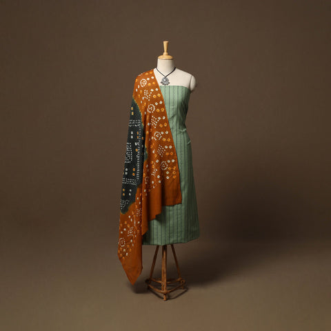 Jacquard cotton 2pc unstitched dress material