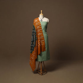 Jacquard cotton 2pc unstitched dress material